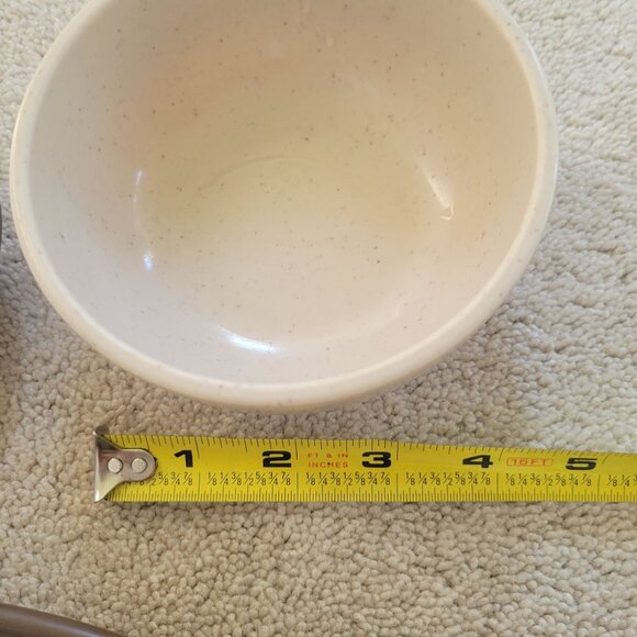 Melamine Restaurant Ware Plates Bowls Appetizer Sauce Dish Brown Cream 10 of eac - Picture 16 of 16